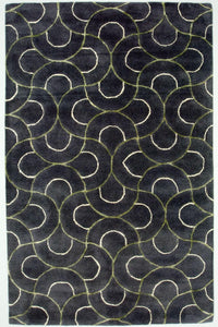 Designer Rug - 242 x 152 cm - blue