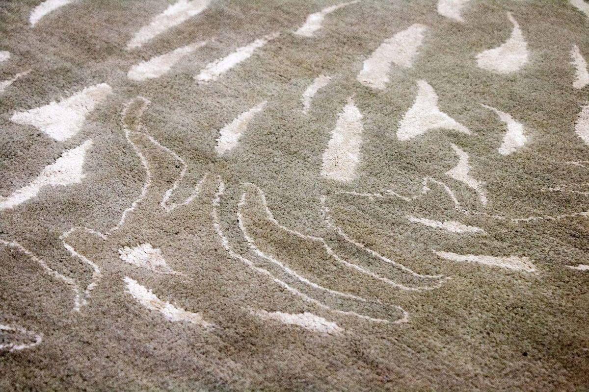 Designer Rug - 242 x 153 cm - brown