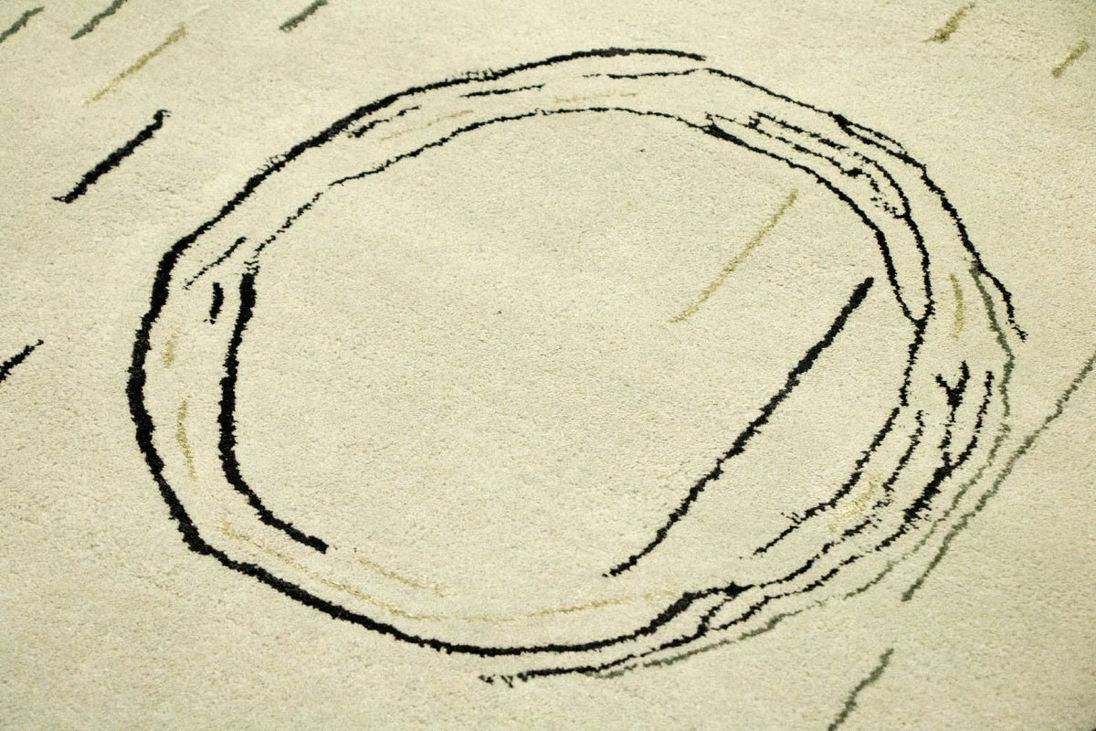 Designer Rug - 245 x 153 cm - silver