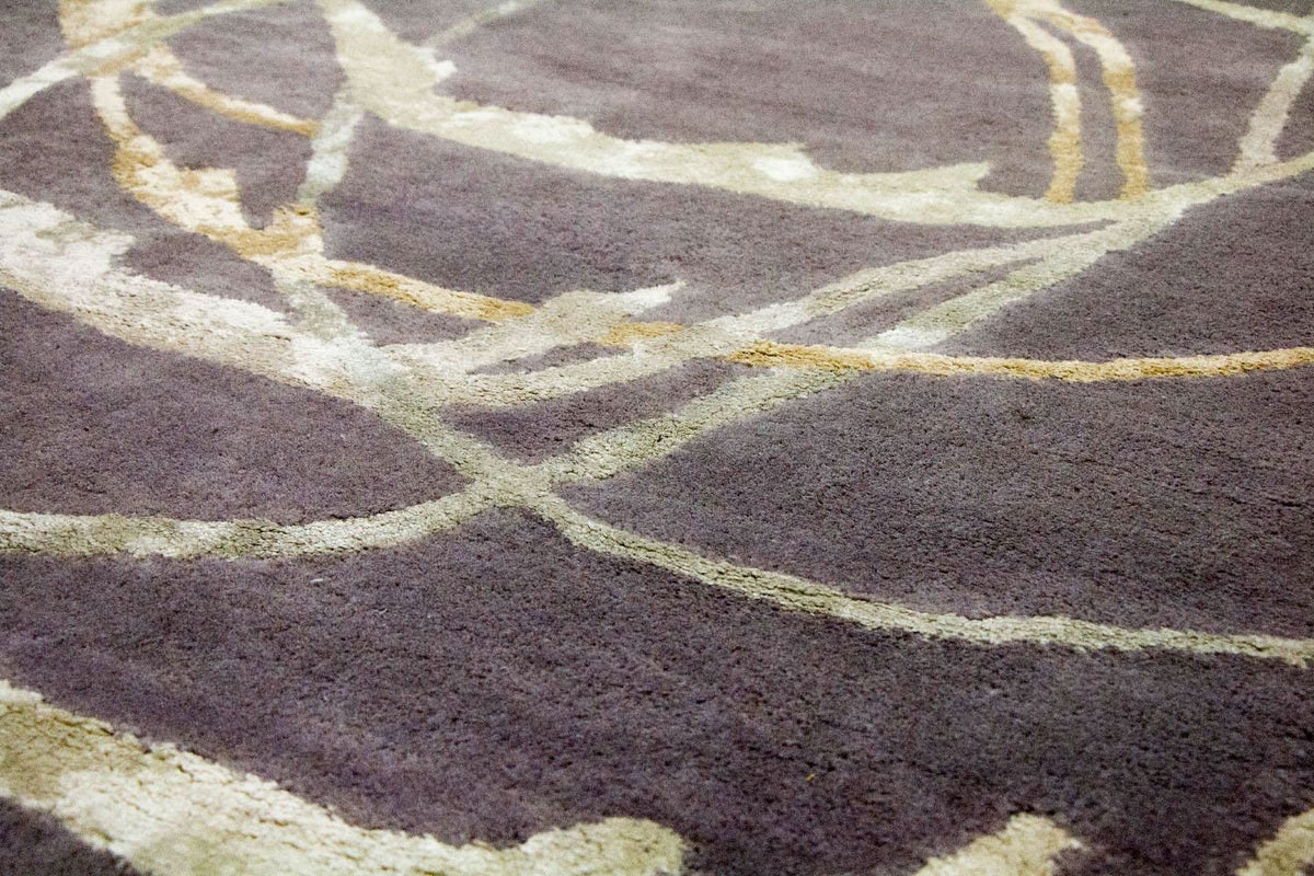 Designer Rug - 245 x 155 cm - purple