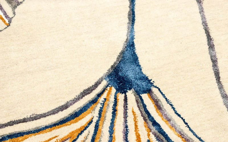 Designer Rug - 243 x 152 cm - beige