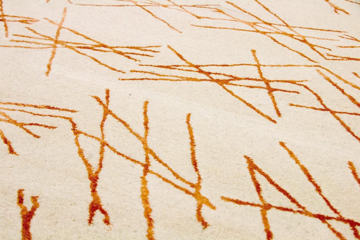 Designer Rug - 199 x 137 cm - beige