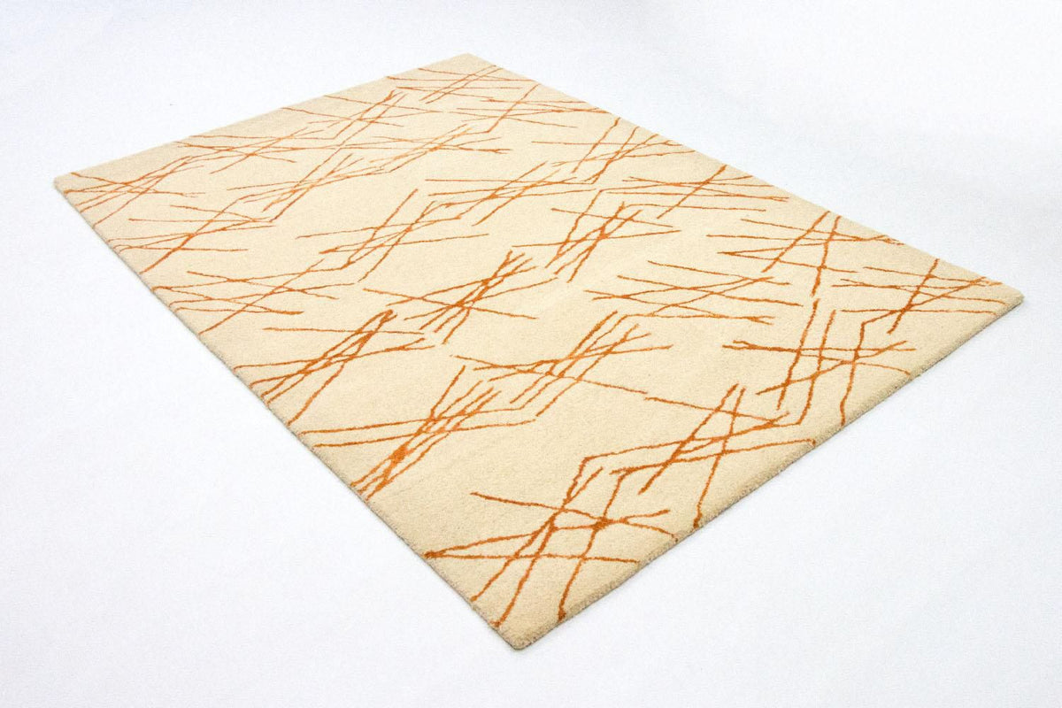 Designer Rug - 199 x 137 cm - beige