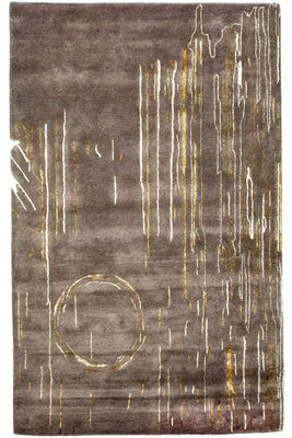 Designer Rug - 242 x 151 cm - brown