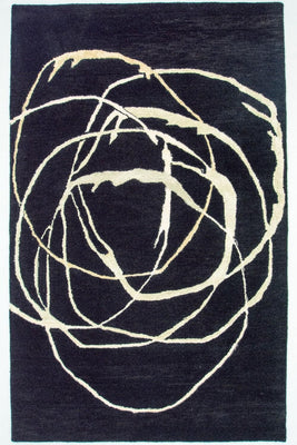 Designer Rug - 245 x 153 cm - blue