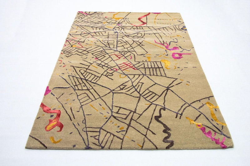 Designer Rug - 241 x 152 cm - multicolored