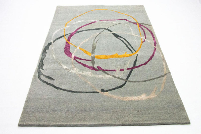 Designer Rug - 243 x 153 cm - silver