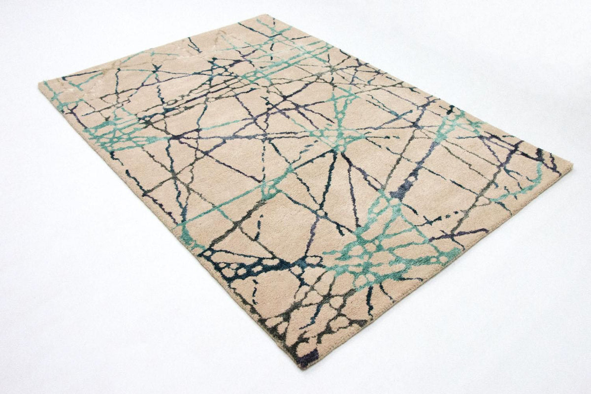Designer Rug - 197 x 136 cm - beige