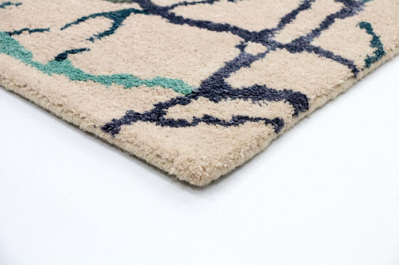 Designer Rug - 197 x 136 cm - beige
