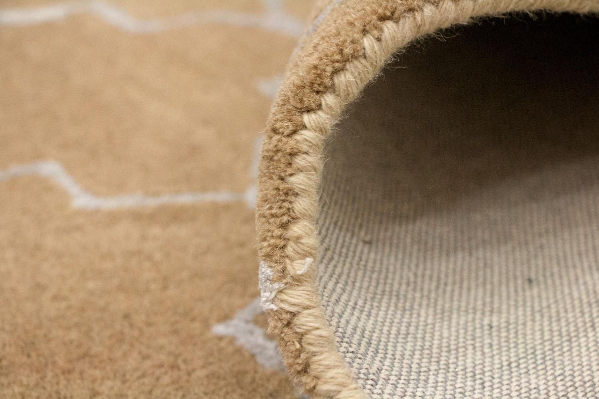 Wool Rug - 243 x 156 cm - beige