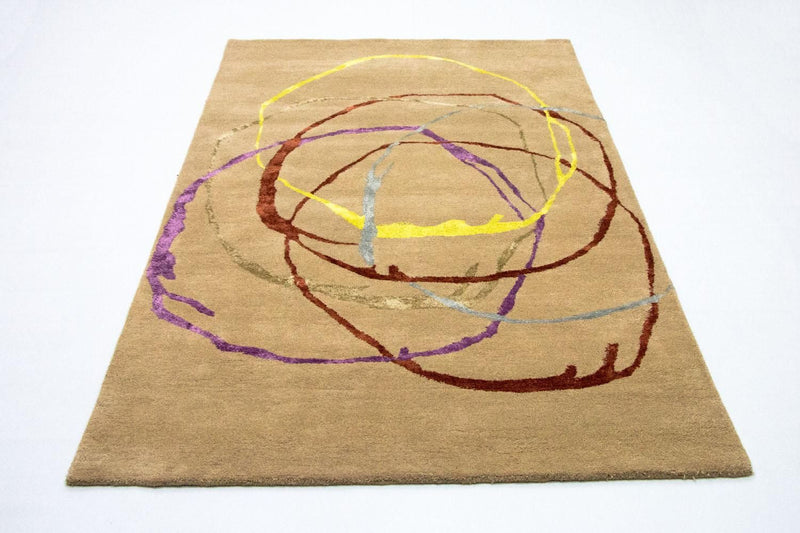 Designer Rug - 246 x 152 cm - beige