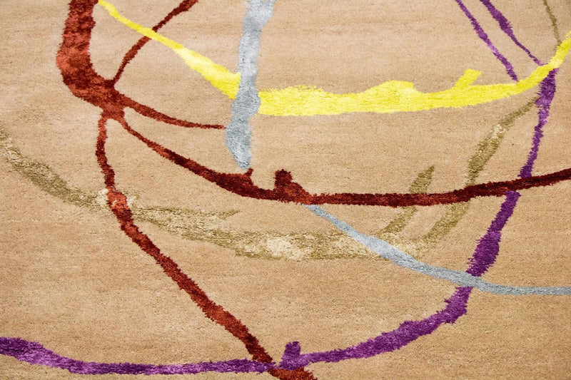 Designer Rug - 246 x 152 cm - beige