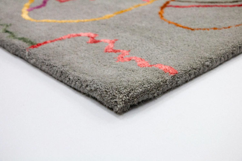 Designer Rug - 241 x 153 cm - multicolored