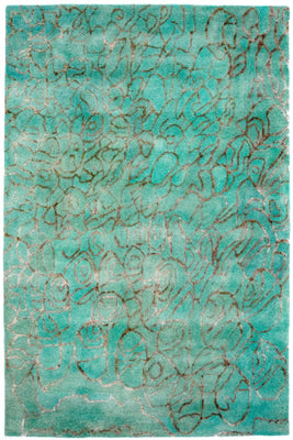 Designer Rug - 244 x 153 cm - turquoise