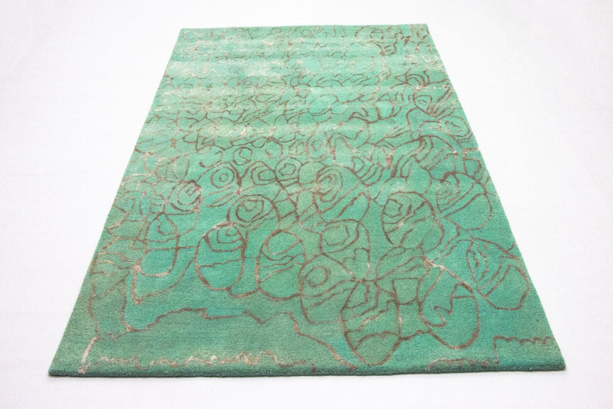 Designer Rug - 244 x 153 cm - turquoise