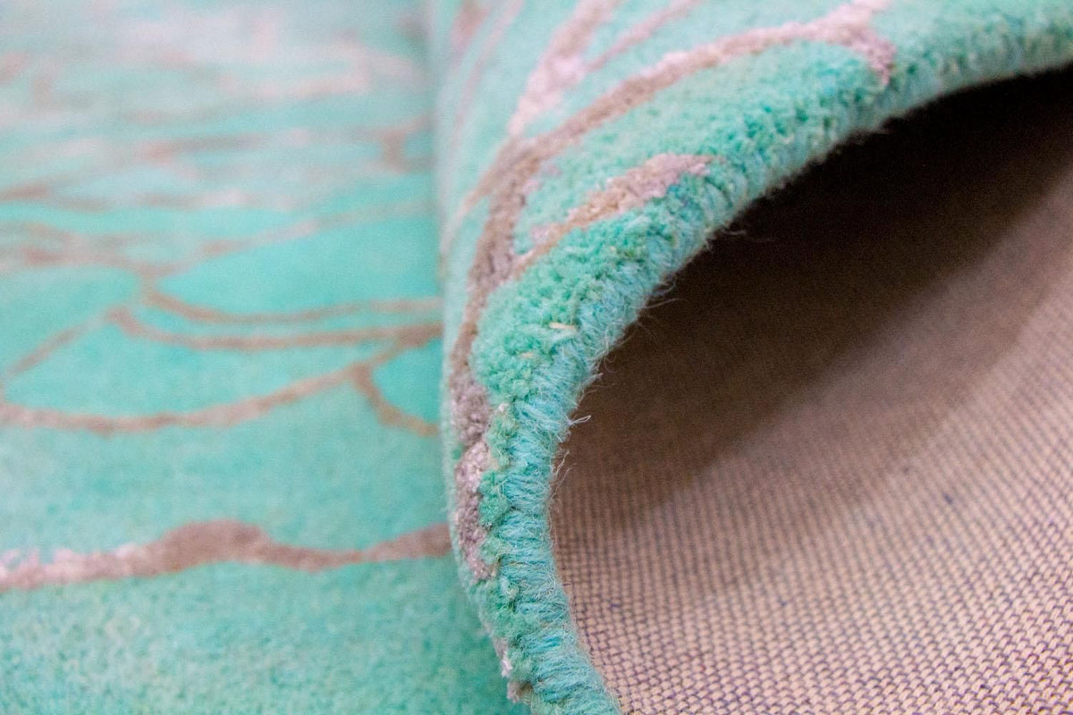 Designer Rug - 244 x 153 cm - turquoise