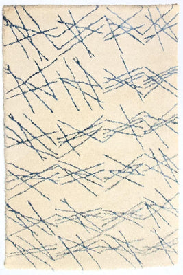 Designer Rug - 197 x 138 cm - beige