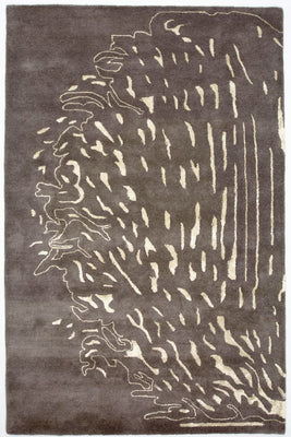 Designer Rug - 241 x 153 cm - brown