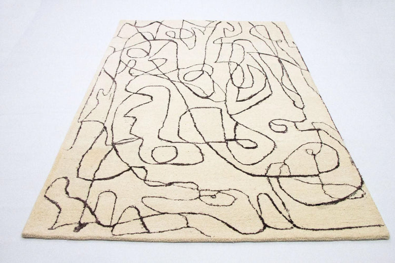 Designer Rug - 243 x 153 cm - beige