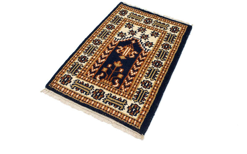 Oriental Rug - 90 x 60 cm - dark blue