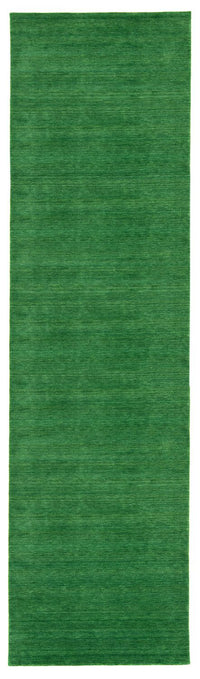 Runner Gabbeh Rug - Indus - 400 x 80 cm - dark green