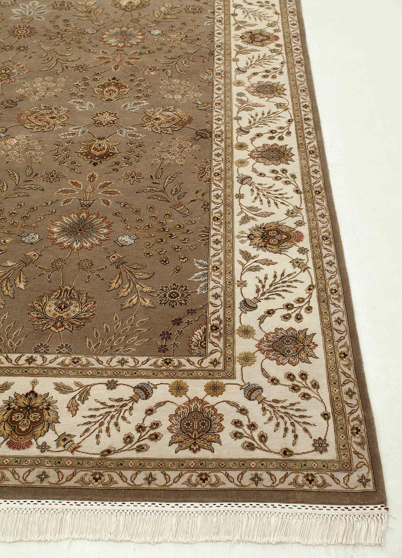 Wollteppich - 360 x 270 cm - beige