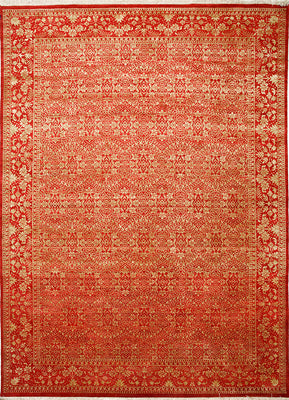 Wool Rug - 395 x 295 cm - orange