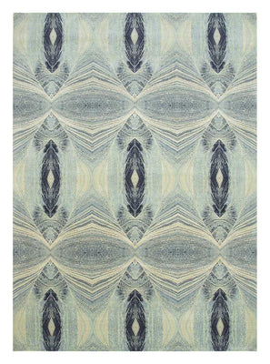 Wool Rug - 300 x 240 cm - light blue