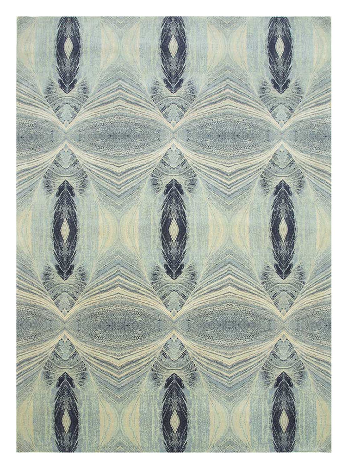 Wool Rug - 300 x 240 cm - light blue