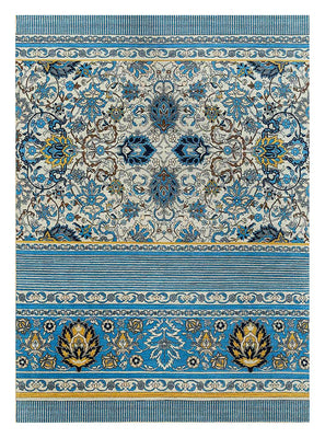 Wool Rug - 300 x 240 cm - blue