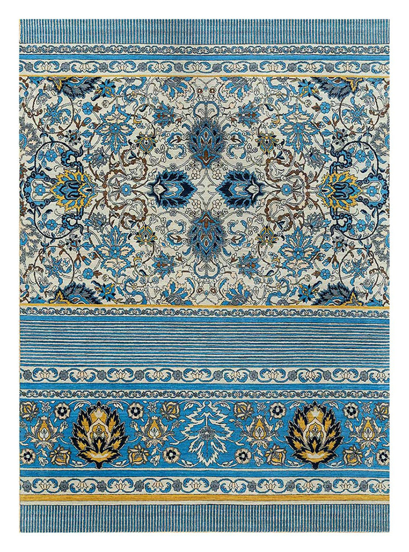 Wool Rug - 300 x 240 cm - blue