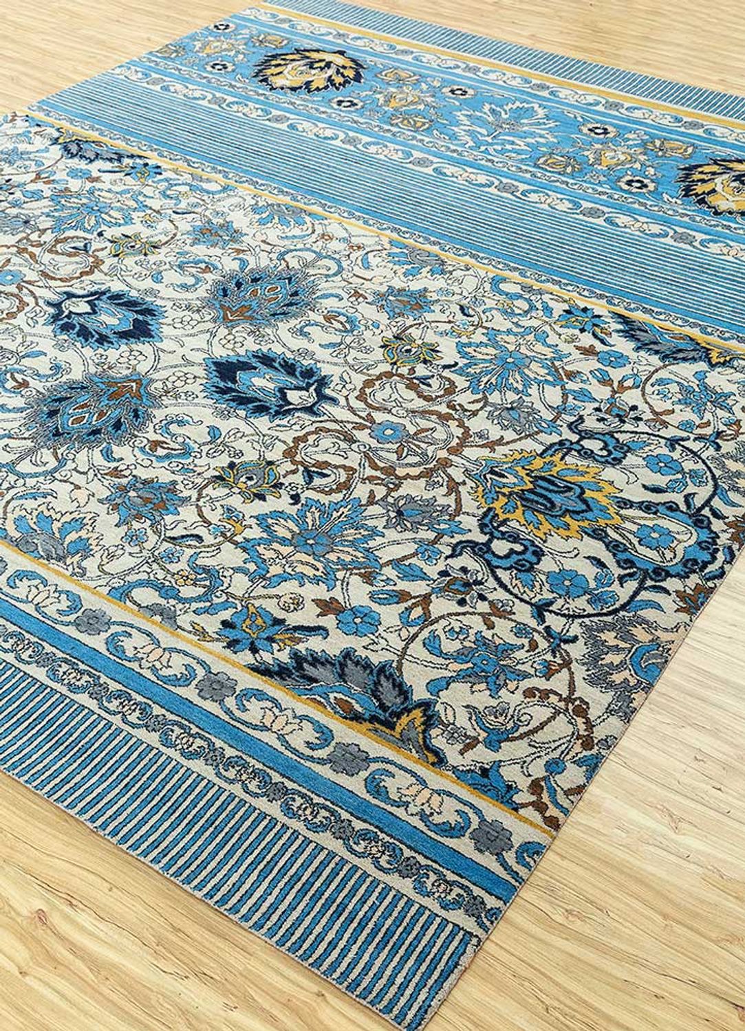 Wool Rug - 300 x 240 cm - blue