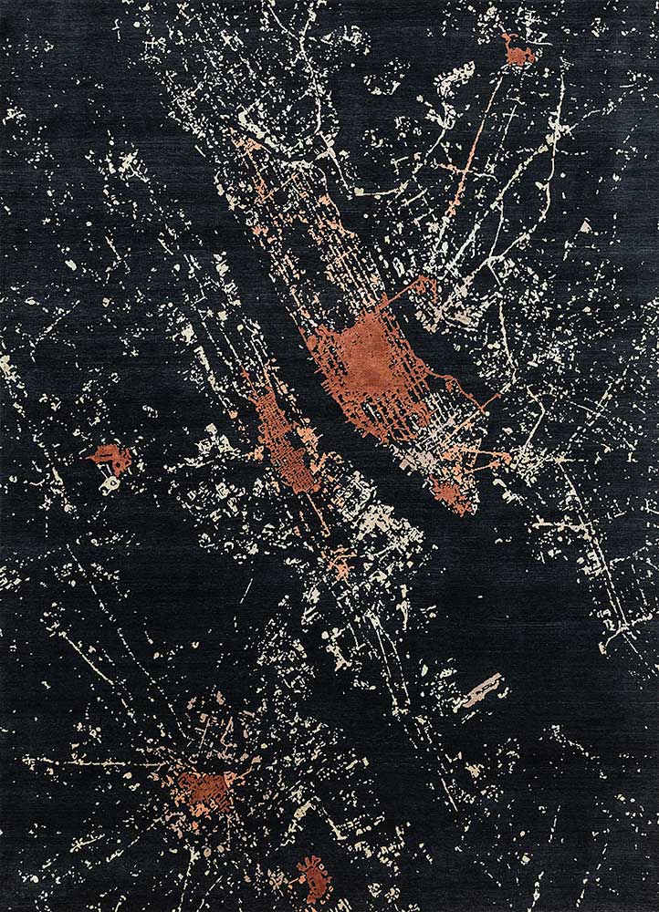 Wool Rug - 300 x 240 cm - black