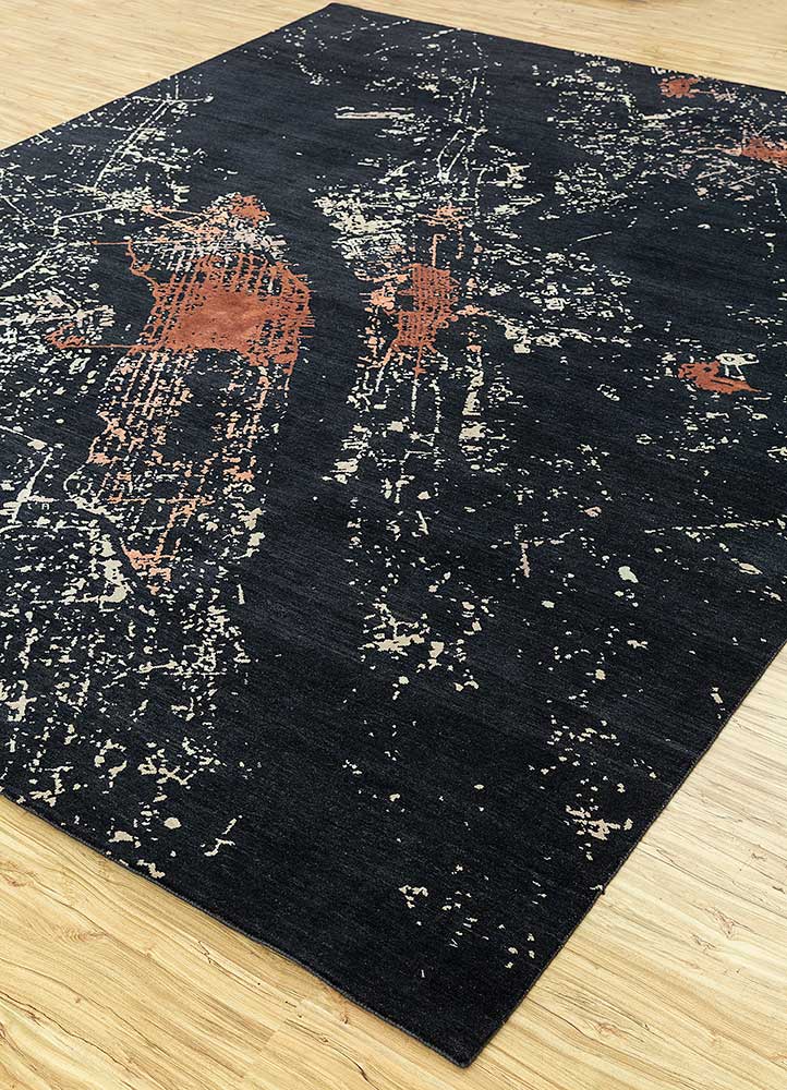 Wool Rug - 300 x 240 cm - black