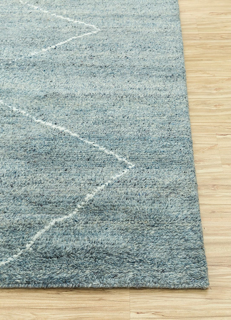 Wool Rug - 240 x 150 cm - petrol blue