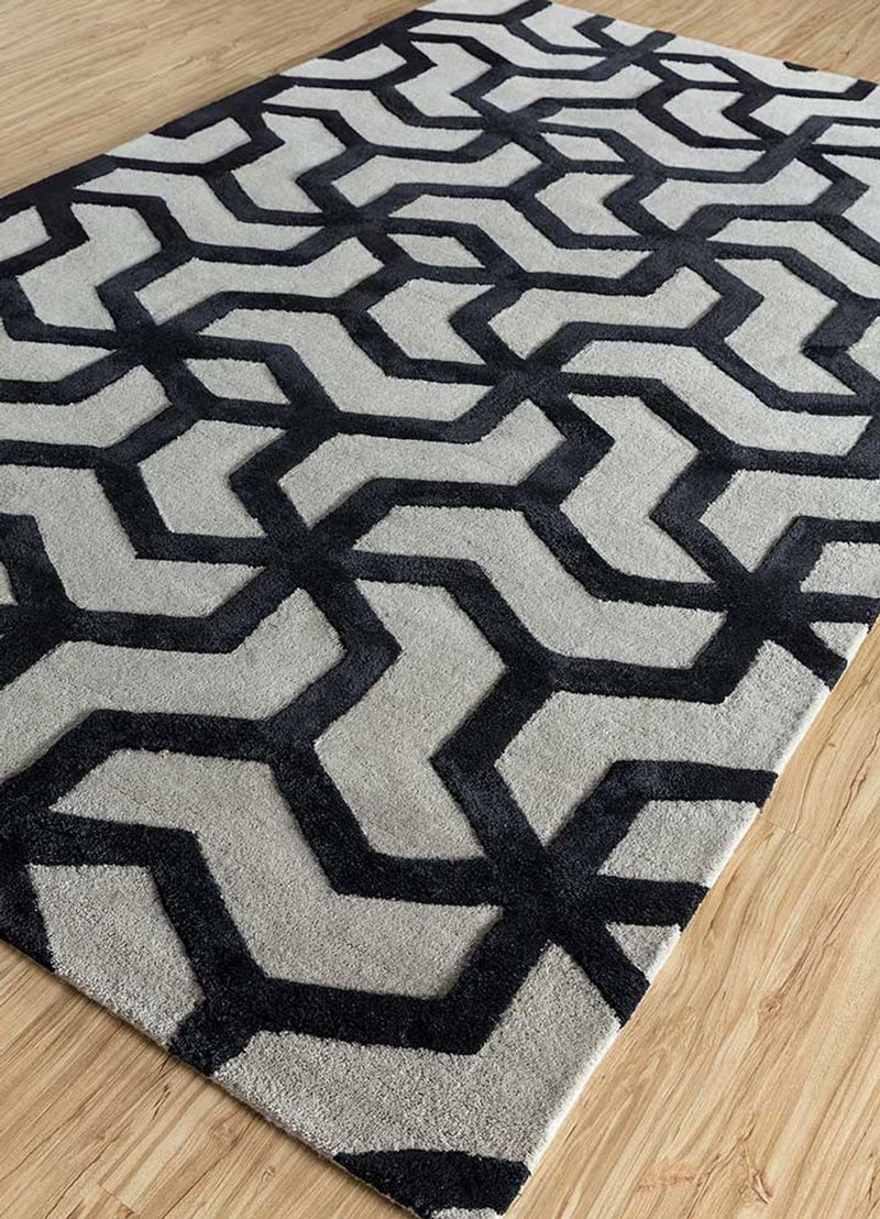 Wool Rug - 240 x 150 cm - grey