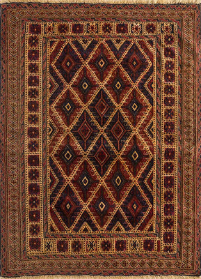 Wool Rug square  - 120 x 120 cm - gold