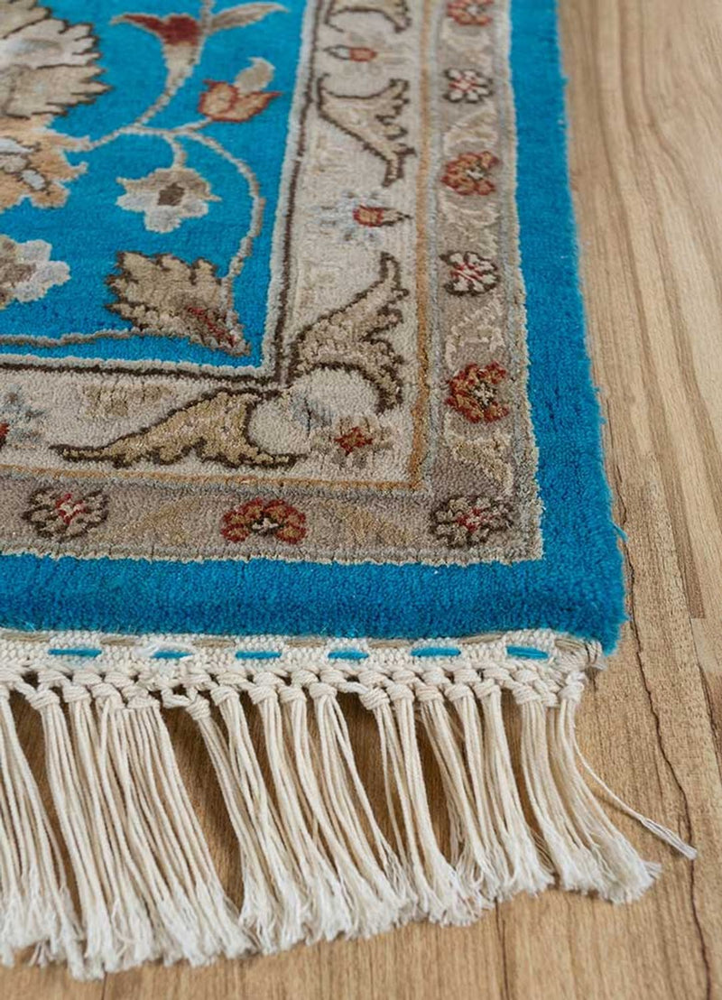 Wool Rug - 300 x 240 cm - blue
