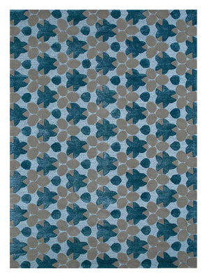 Wool Rug - 240 x 170 cm - blue