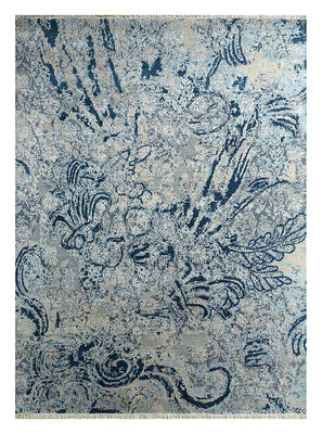Wool Rug - 300 x 240 cm - blue