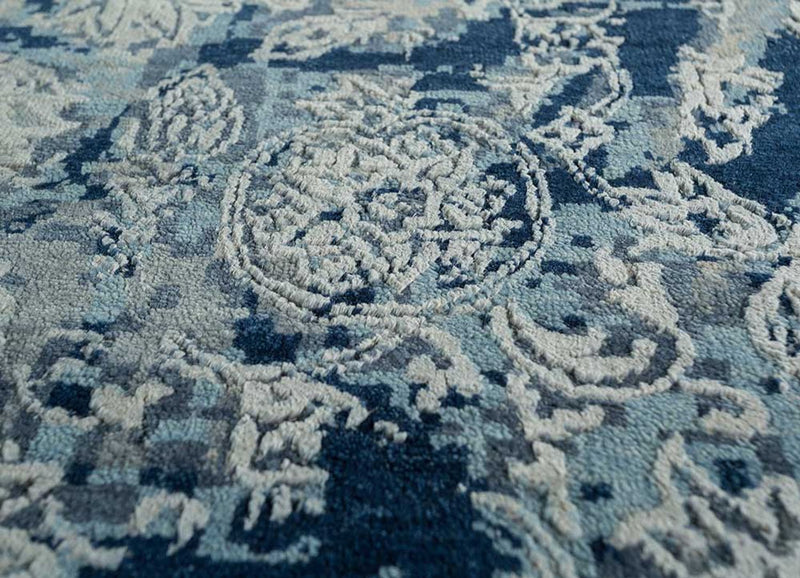 Wool Rug - 300 x 240 cm - blue