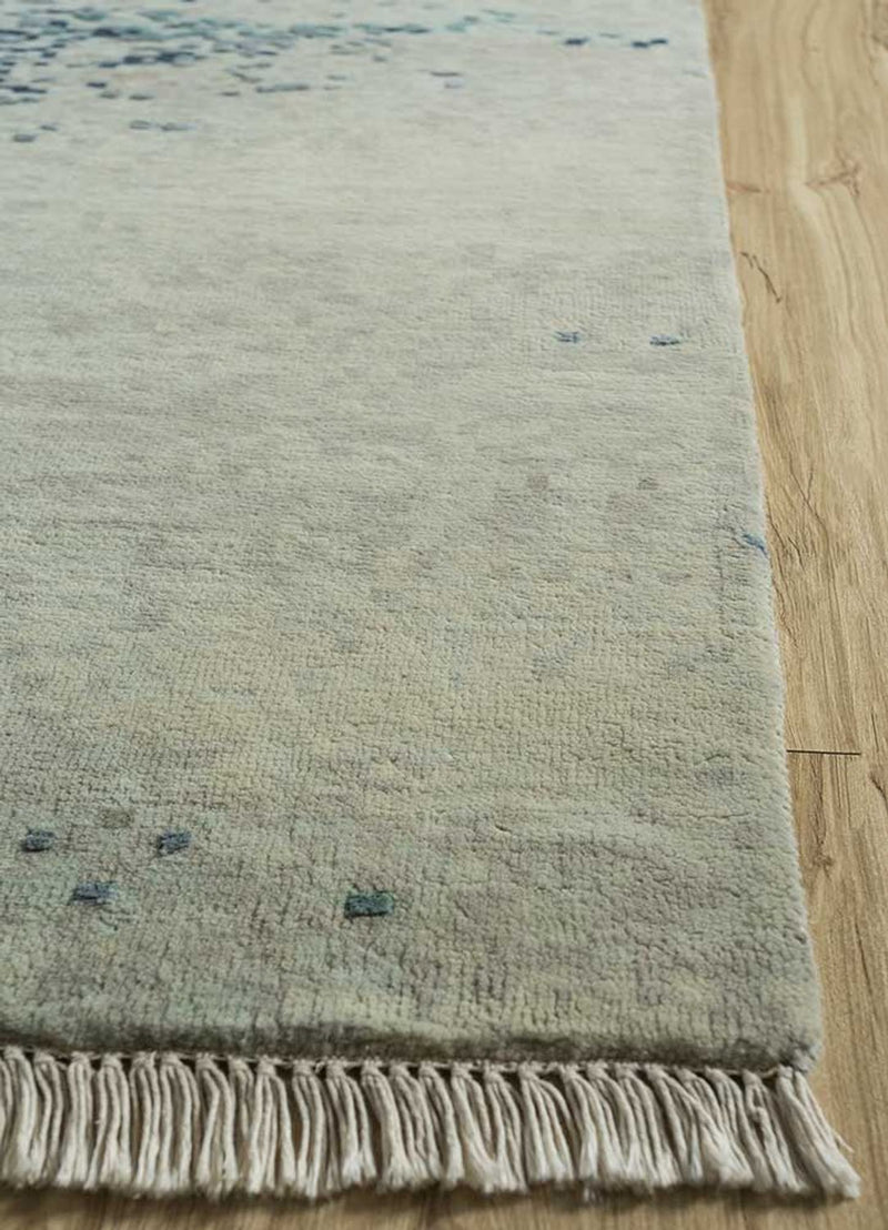 Wool Rug - 300 x 240 cm - blue