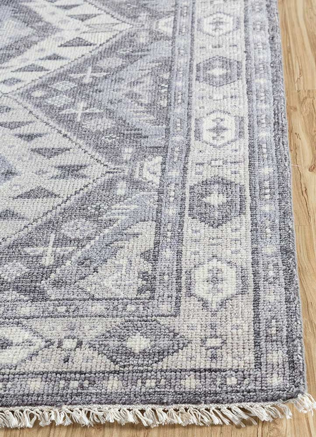 Wool Rug - 300 x 200 cm - light grey