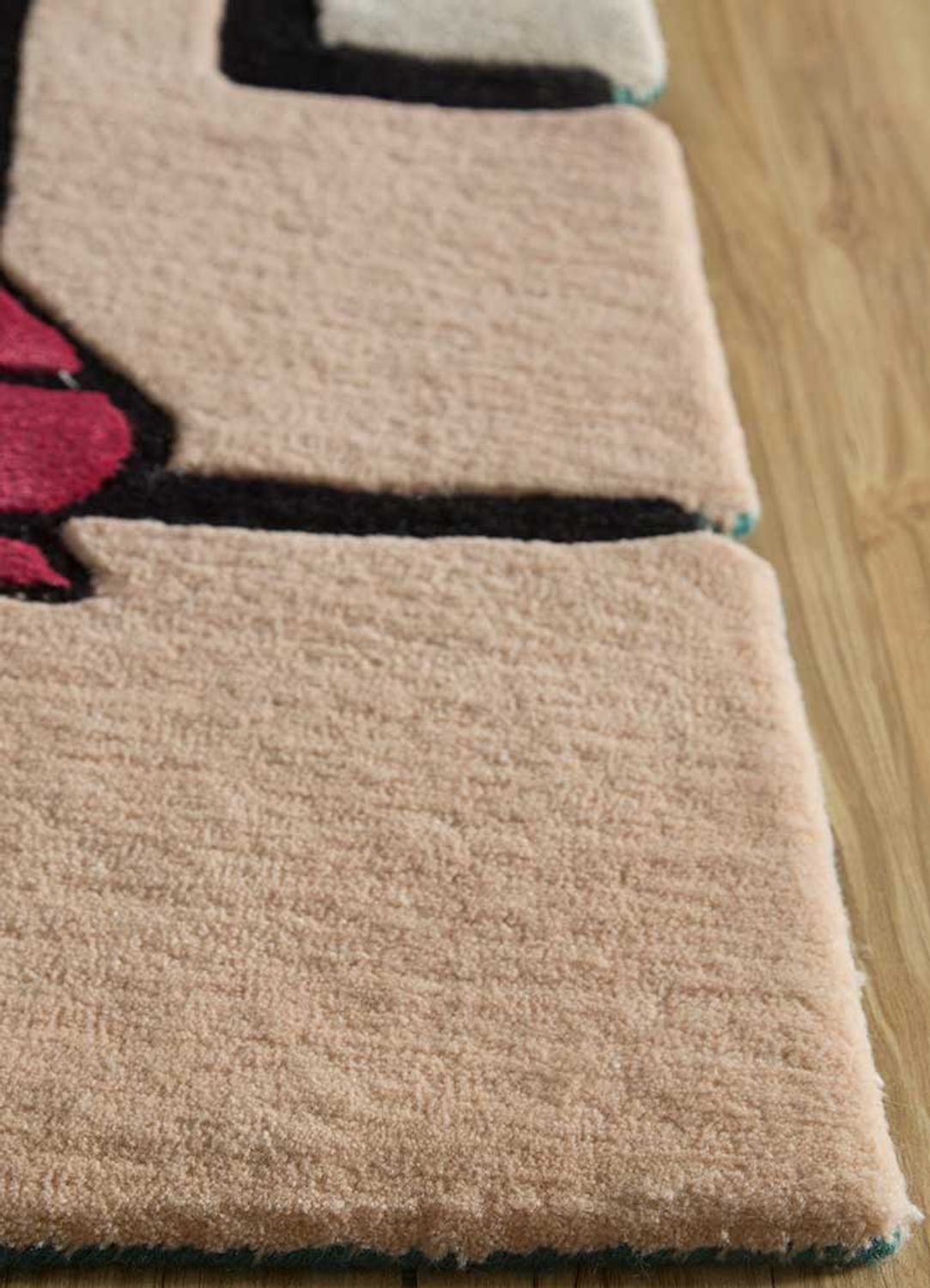 Wool Rug other shape  - 270 x 180 cm - orange