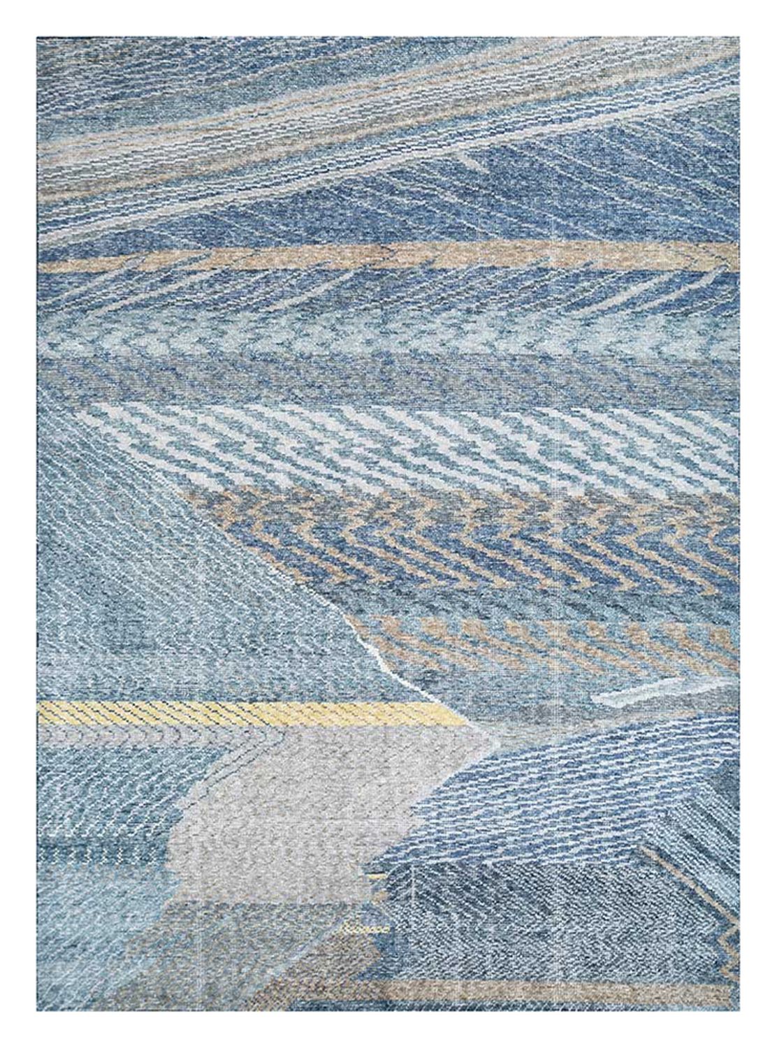 Wool Rug - 240 x 150 cm - dark blue