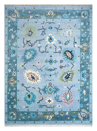 Wool Rug - 300 x 240 cm - turquoise