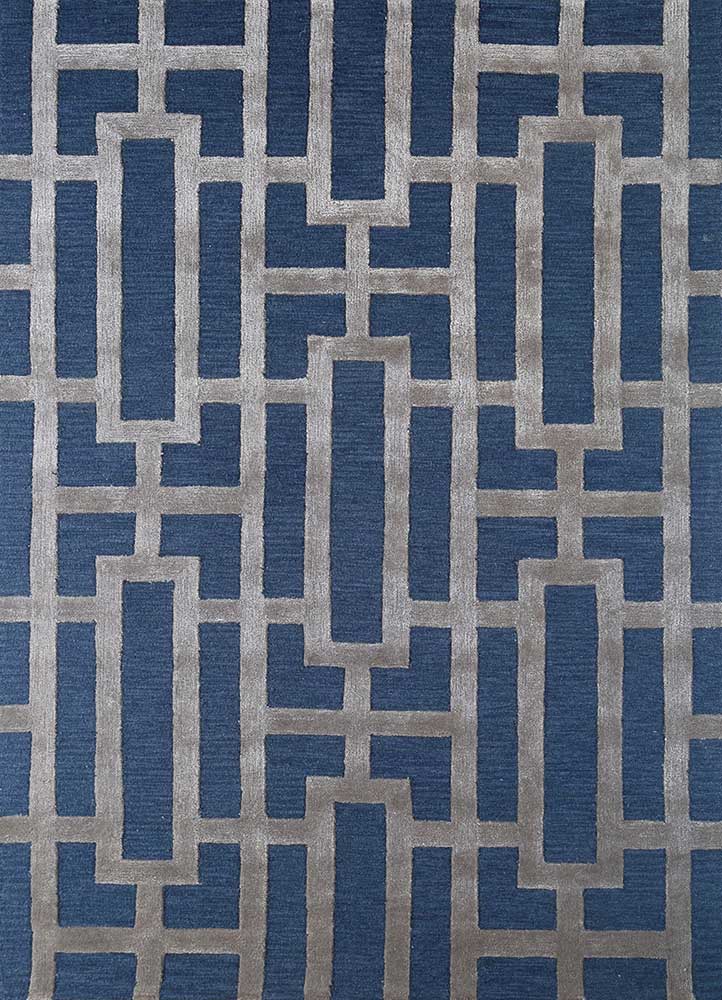 Wool Rug - 270 x 180 cm - blue