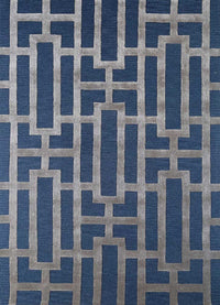Wool Rug - 270 x 180 cm - blue