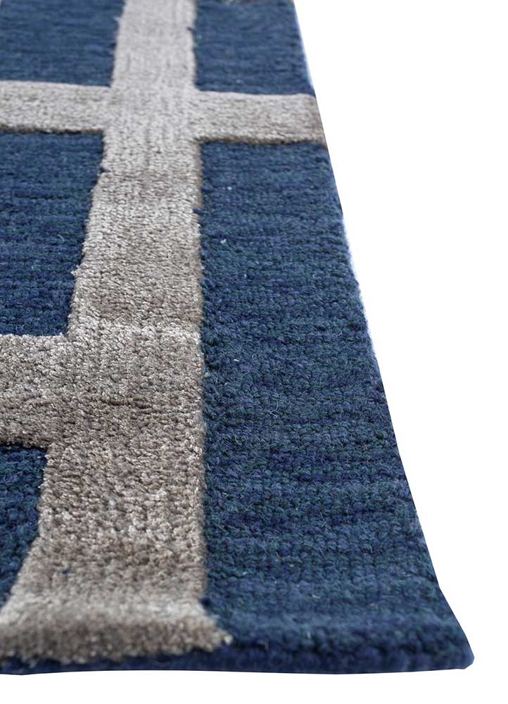 Wool Rug - 270 x 180 cm - blue