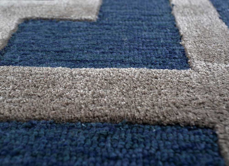 Wool Rug - 270 x 180 cm - blue